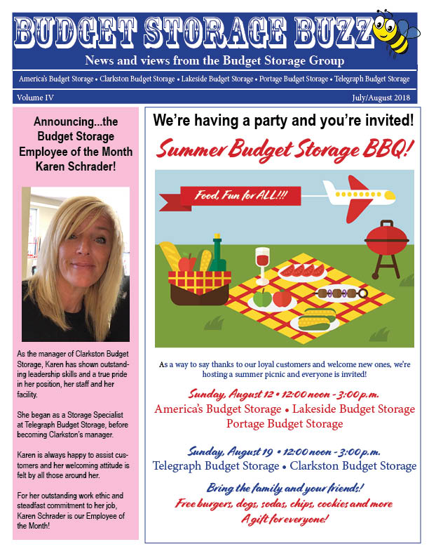 Budget Storage Buzz July August