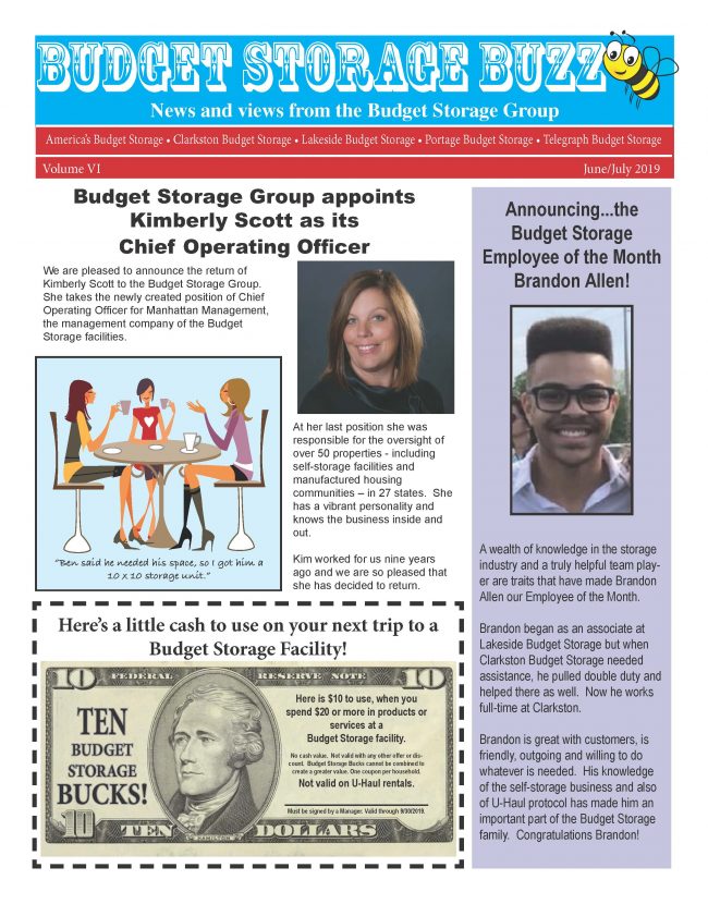 Budget Storage Buzz June July CBSTBS Page 1